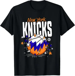 NBA New York Knicks Basketball Doodle Stars T-Shirt