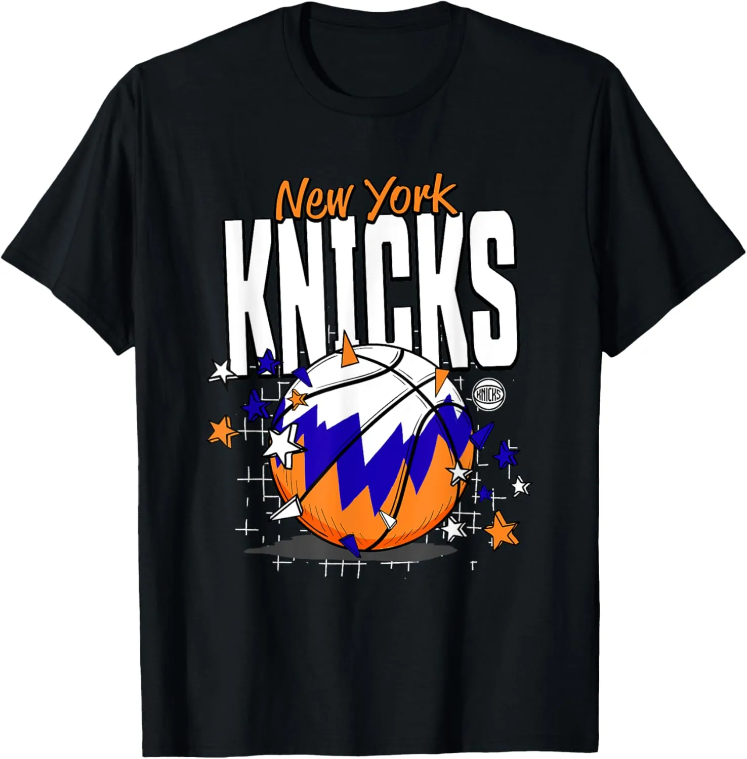 NBA New York Knicks Basketball Doodle Stars T-Shirt
