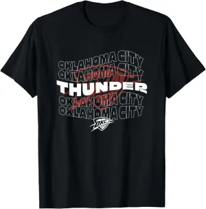 NBA Oklahoma City Thunder Wave Outline Team Logo T-Shirt