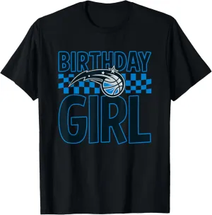 NBA Orlando Magic Birthday Girl Checkered Logo T-Shirt