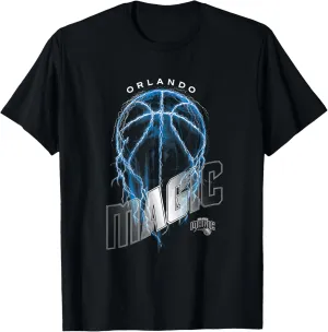 NBA Orlando Magic Lightning Bolt Basketball Logo T-Shirt