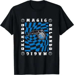 NBA Orlando Magic Retro Checkerboard Wave T-Shirt