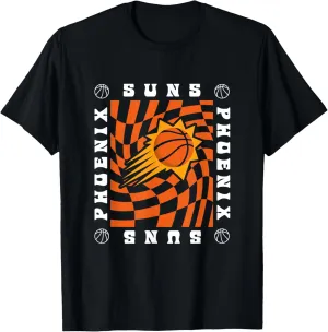 NBA Phoenix Suns Retro Checkerboard Wave T-Shirt