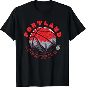 NBA Portland Trail Blazers Neon Prism Basketball T-Shirt