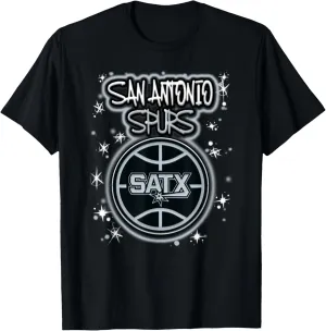 NBA San Antonio Spurs Airbrush Logo T-Shirt