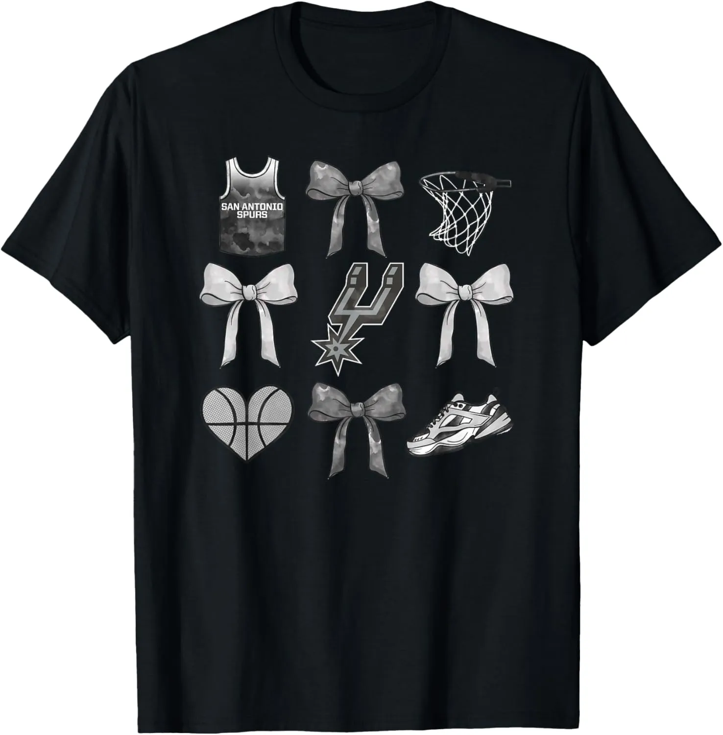 NBA San Antonio Spurs Bow Grid T-Shirt