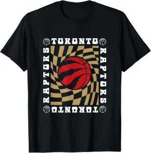 NBA Toronto Raptors Retro Checkerboard Wave T-Shirt