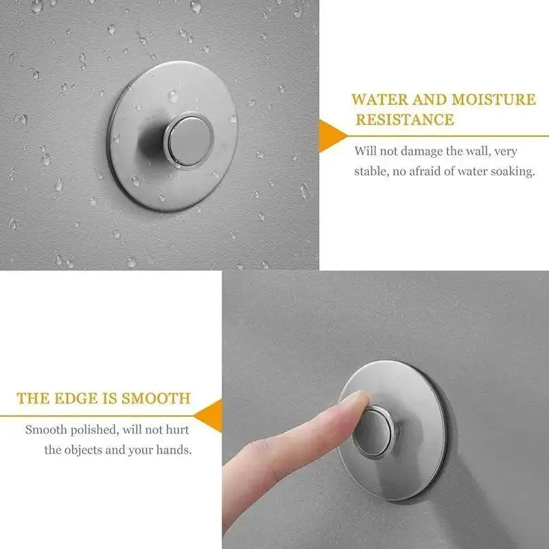 New 1PC Magnetic Soap Holder Tool Free Rustproof Sponge Holder Dish Holder Soap Dish For Bathroom Lavatory Home Soap Dish Suction Strongly Magnetic soap Holder Rustproof Stainless Soap Holder for Bathroom and Kitchen