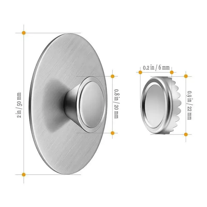 New 1PC Magnetic Soap Holder Tool Free Rustproof Sponge Holder Dish Holder Soap Dish For Bathroom Lavatory Home Soap Dish Suction Strongly Magnetic soap Holder Rustproof Stainless Soap Holder for Bathroom and Kitchen