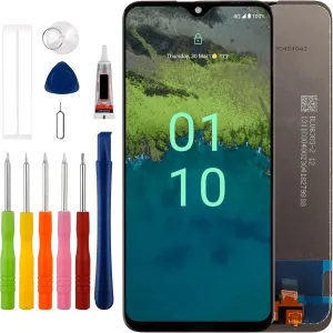 [New] Duotipa LCD Display Screen Digitizer Assembly Replacement for Nokia C110 N156DL 6.3" with Technical Repair Tools Kit-Black.