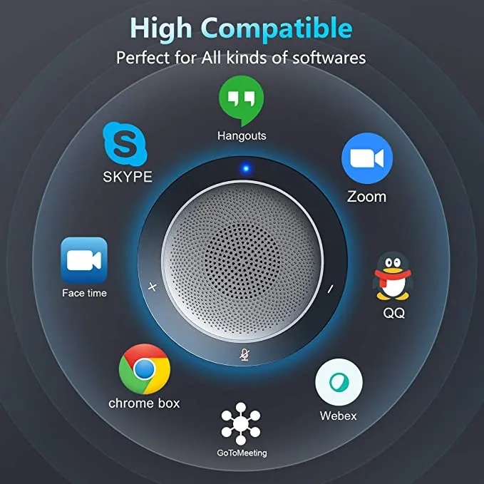 New in box! Omnidirectional USB Speaker & Microphone for PC, Gaming, Zoom, Face time, Chatting, Skype, Online Course, Yahoo Recording, YouTube Recording, Google Voice Search and Steam with crystal clear sound! Retails $80 