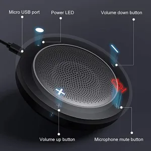 New in box! Omnidirectional USB Speaker & Microphone for PC, Gaming, Zoom, Face time, Chatting, Skype, Online Course, Yahoo Recording, YouTube Recording, Google Voice Search and Steam with crystal clear sound! Retails $80 