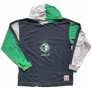 New York Jets Vintage Hooded Long Sleeve Shirt (Large)