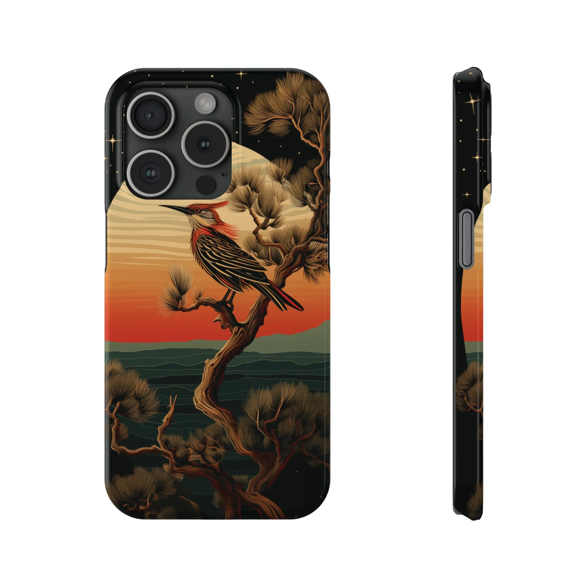 Nocturne Silhouettes : Hoopoe's Evening Council Snap-on Phone Case