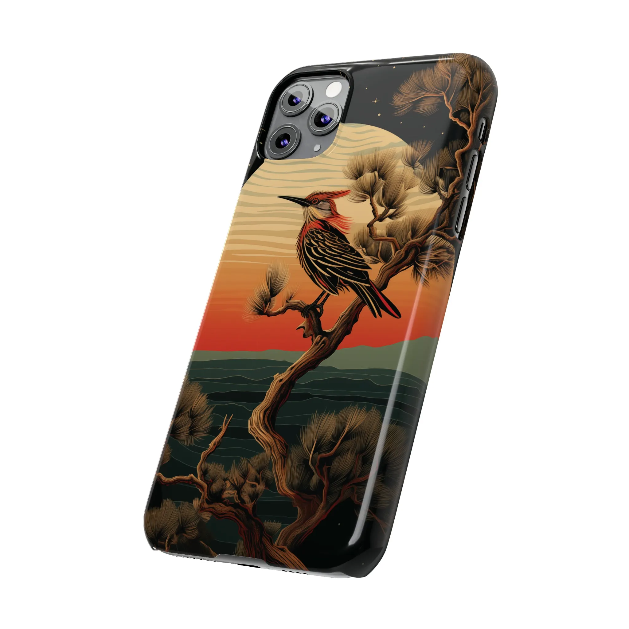Nocturne Silhouettes : Hoopoe's Evening Council Snap-on Phone Case