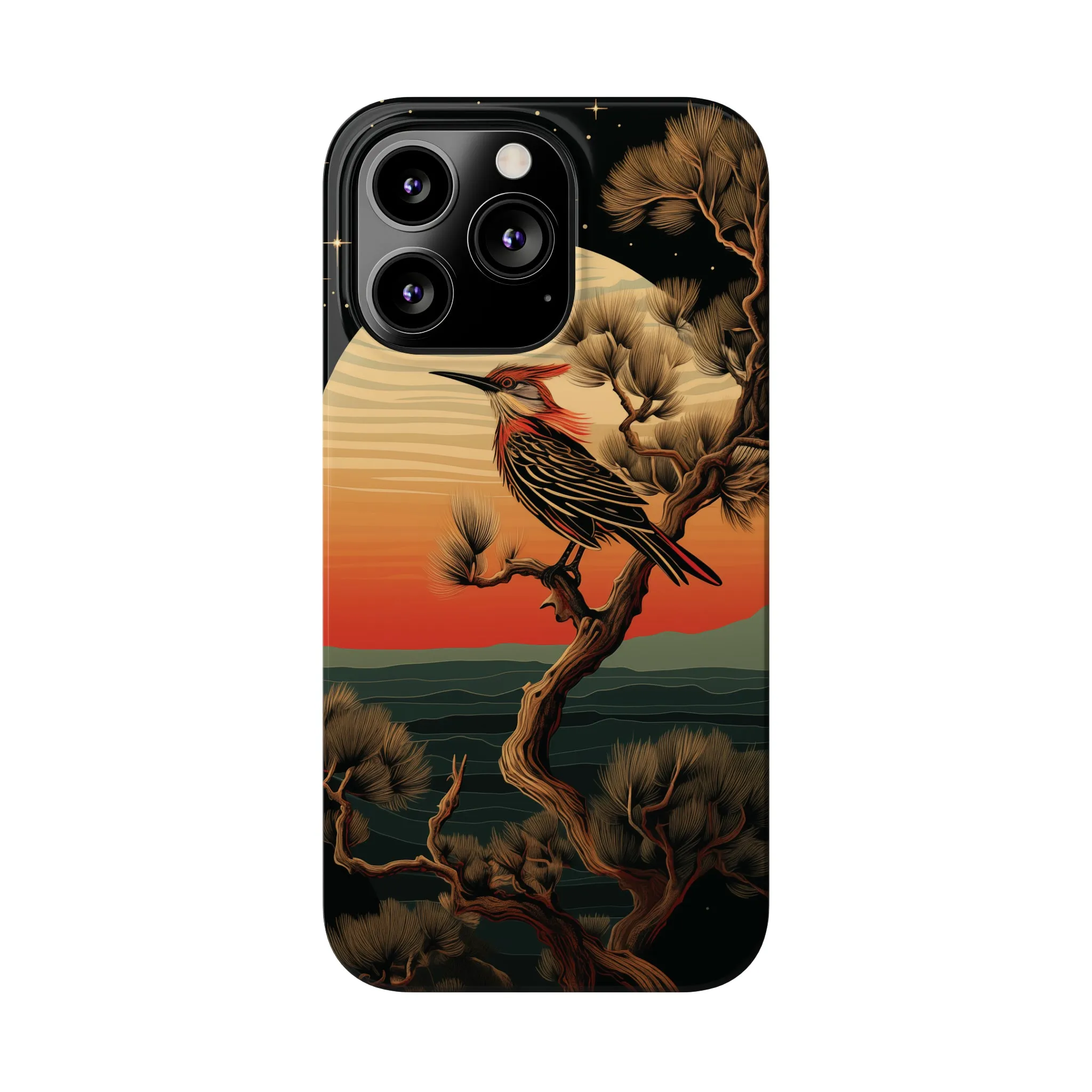 Nocturne Silhouettes : Hoopoe's Evening Council Snap-on Phone Case