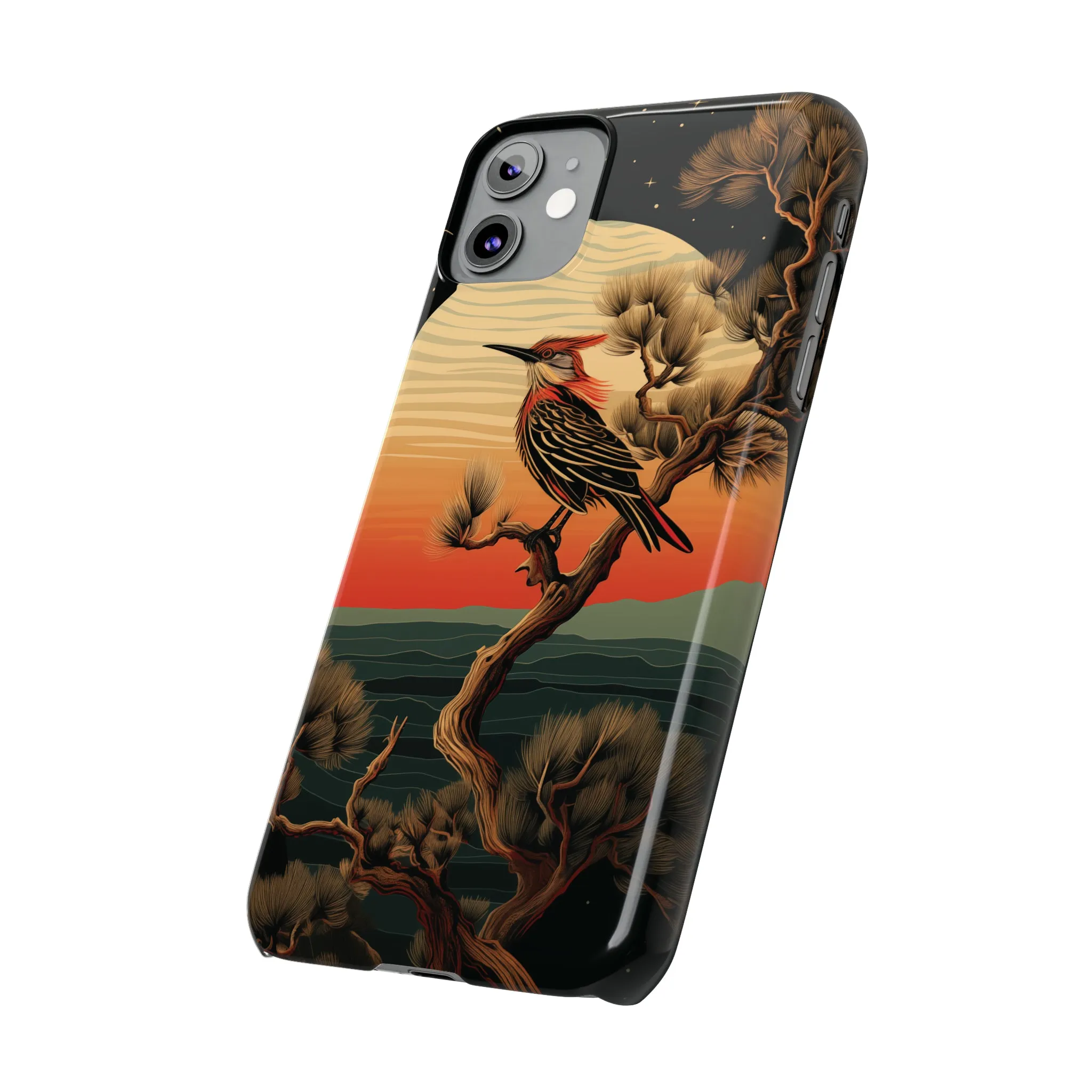 Nocturne Silhouettes : Hoopoe's Evening Council Snap-on Phone Case