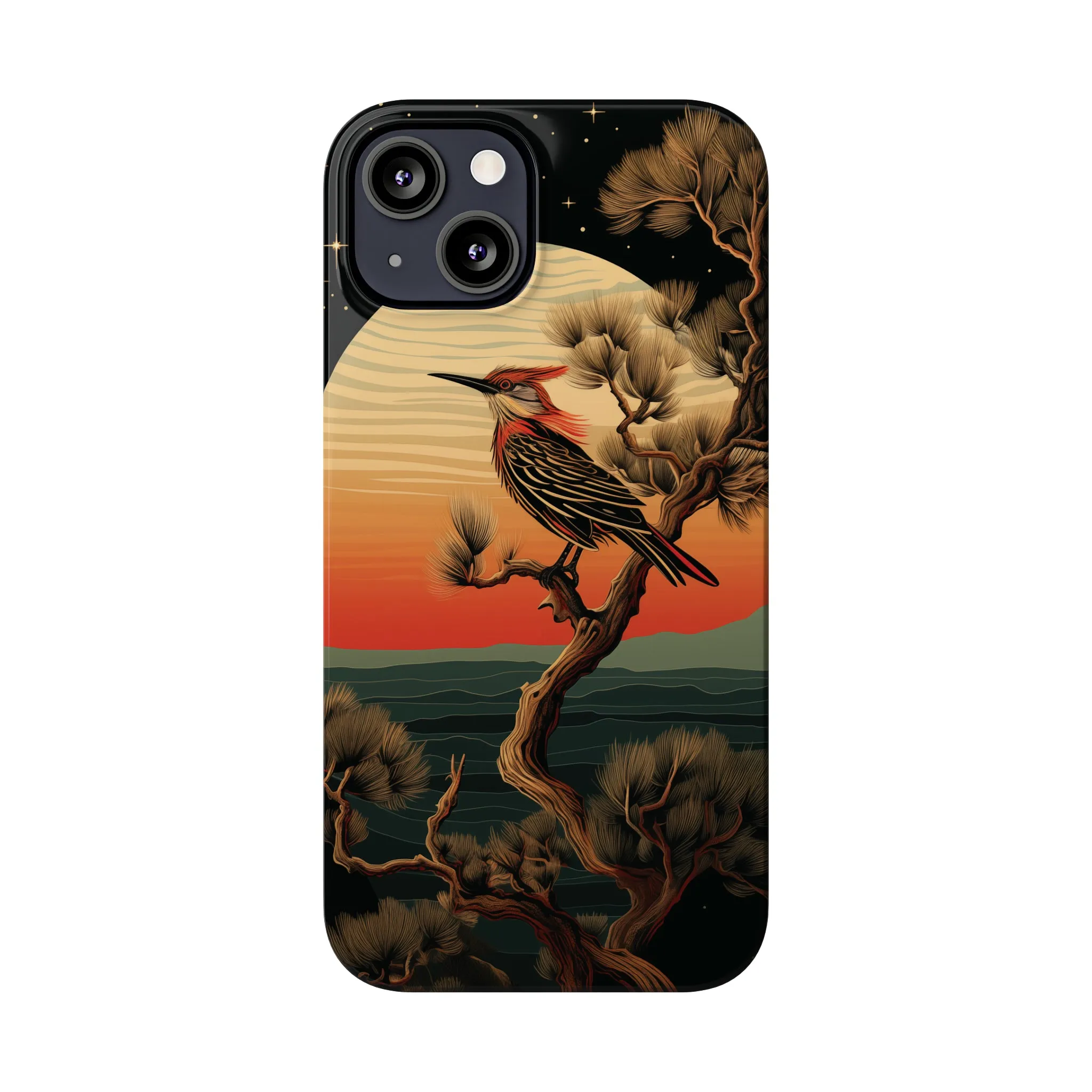 Nocturne Silhouettes : Hoopoe's Evening Council Snap-on Phone Case