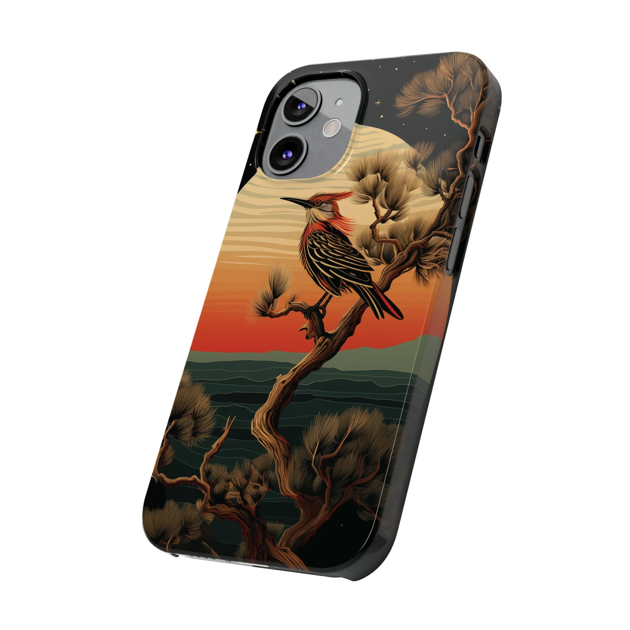 Nocturne Silhouettes : Hoopoe's Evening Council Snap-on Phone Case