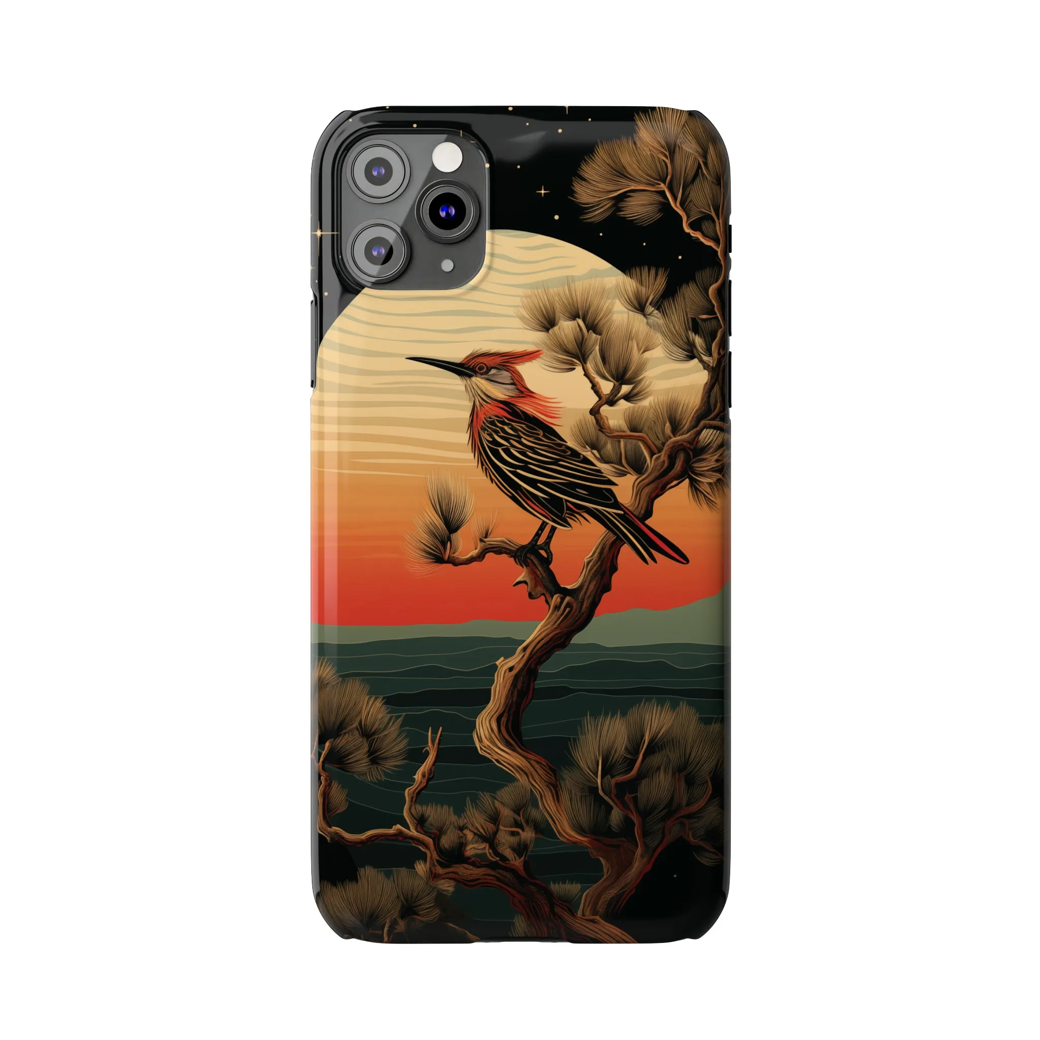 Nocturne Silhouettes : Hoopoe's Evening Council Snap-on Phone Case