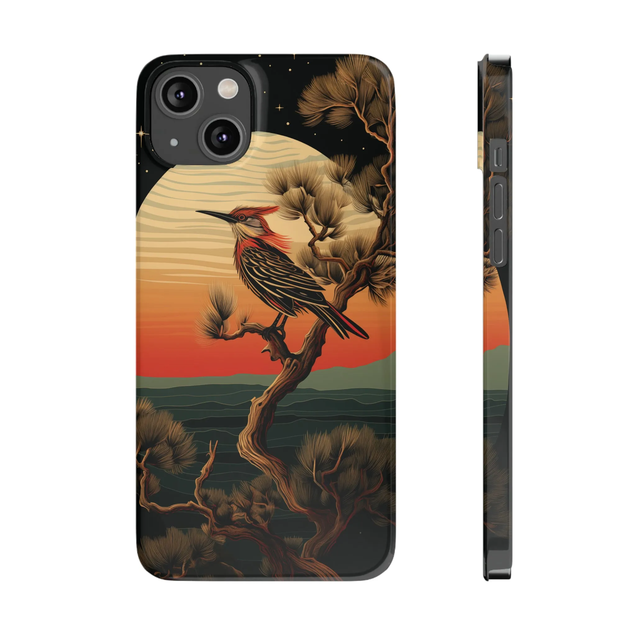 Nocturne Silhouettes : Hoopoe's Evening Council Snap-on Phone Case