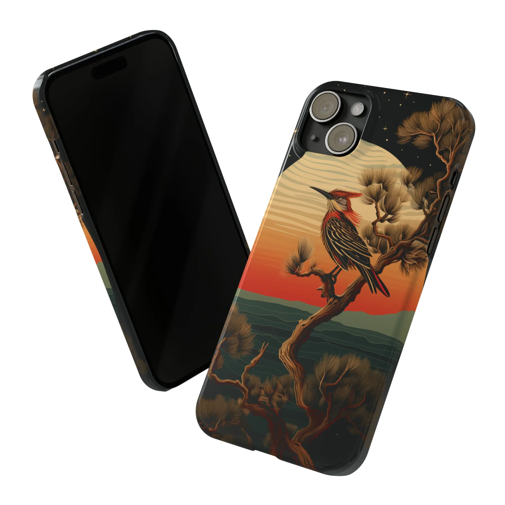 Nocturne Silhouettes : Hoopoe's Evening Council Snap-on Phone Case