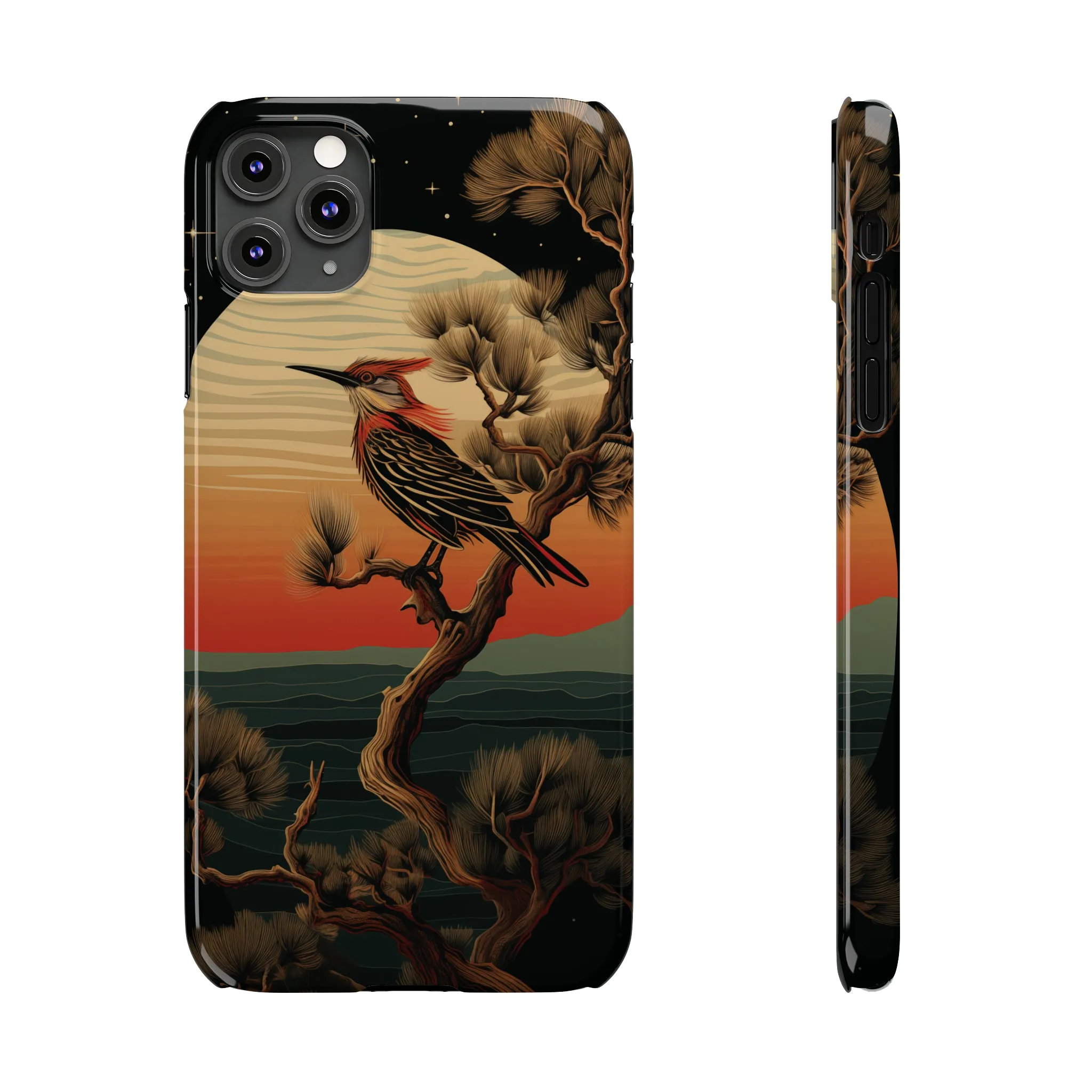 Nocturne Silhouettes : Hoopoe's Evening Council Snap-on Phone Case