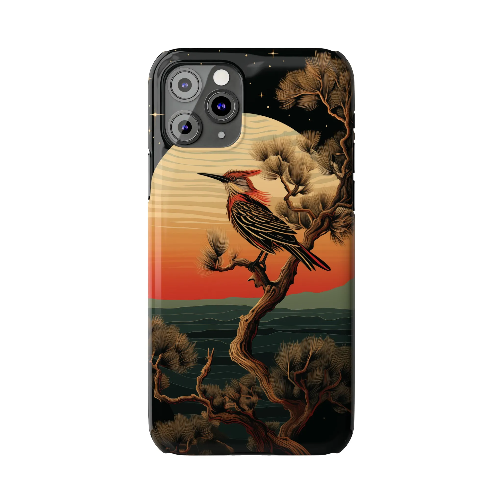 Nocturne Silhouettes : Hoopoe's Evening Council Snap-on Phone Case