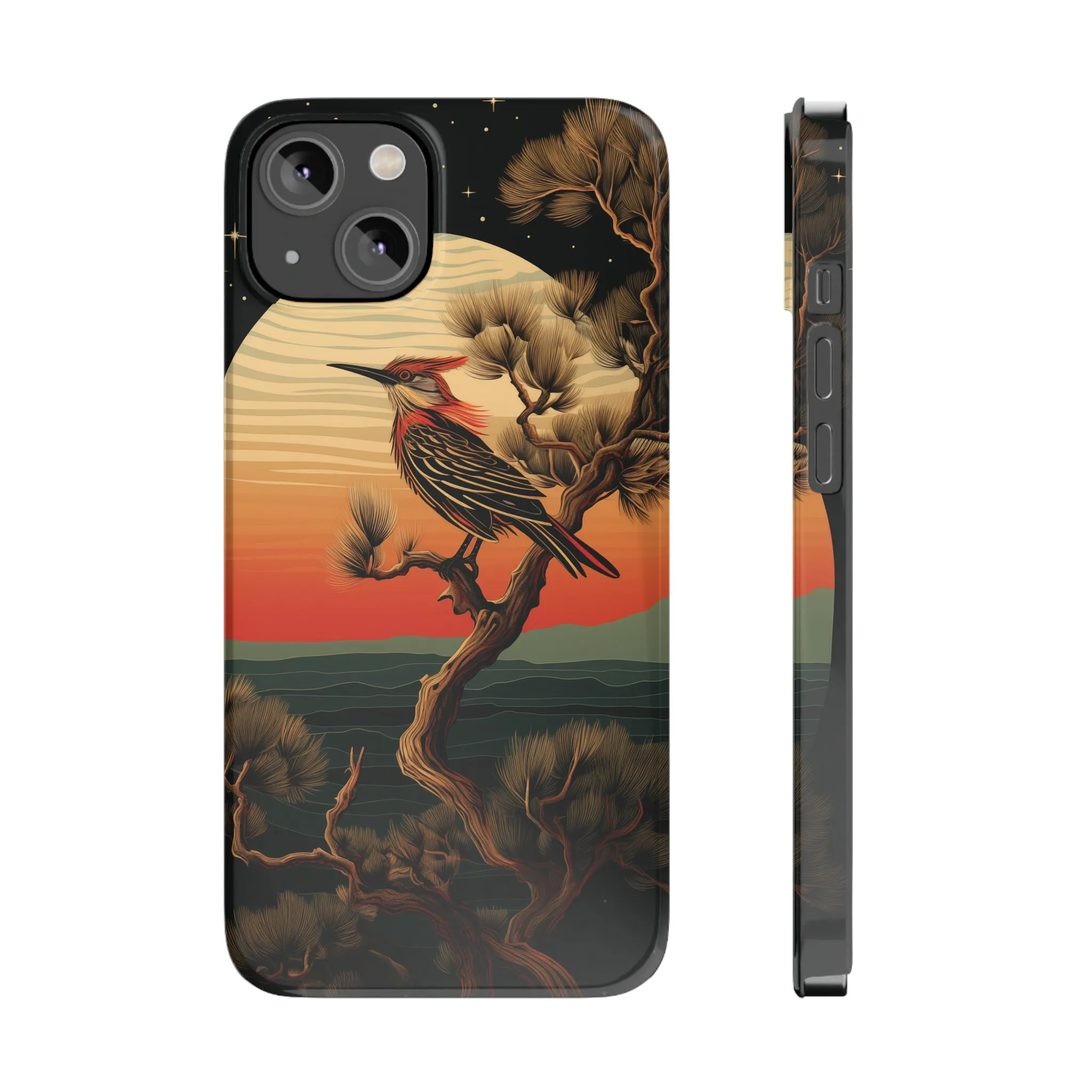 Nocturne Silhouettes : Hoopoe's Evening Council Snap-on Phone Case