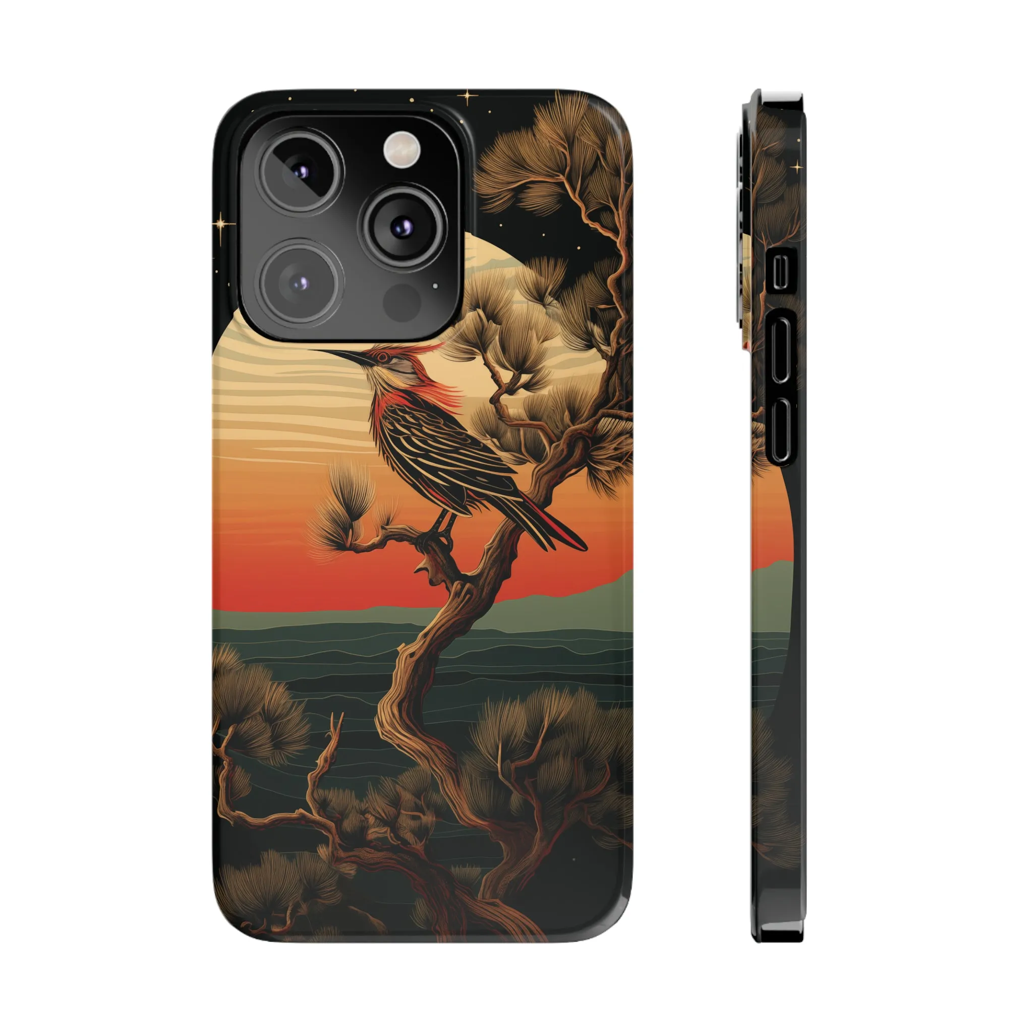 Nocturne Silhouettes : Hoopoe's Evening Council Snap-on Phone Case