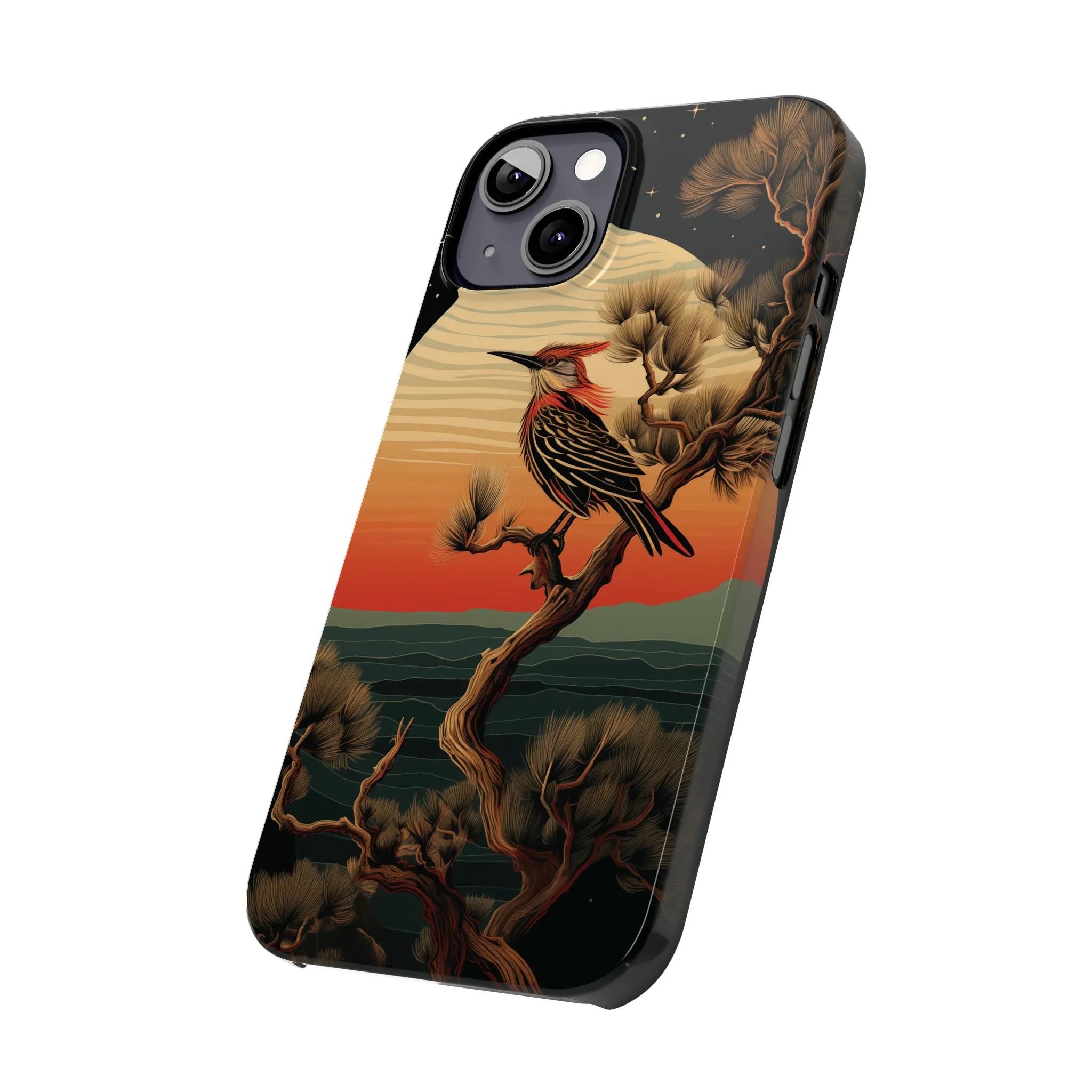 Nocturne Silhouettes : Hoopoe's Evening Council Snap-on Phone Case