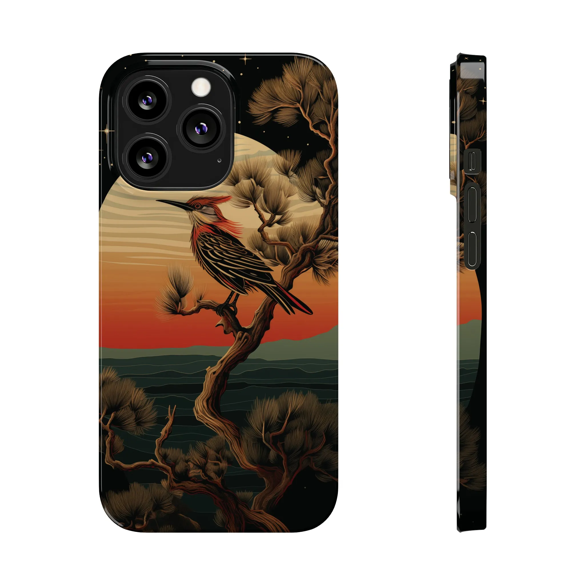 Nocturne Silhouettes : Hoopoe's Evening Council Snap-on Phone Case