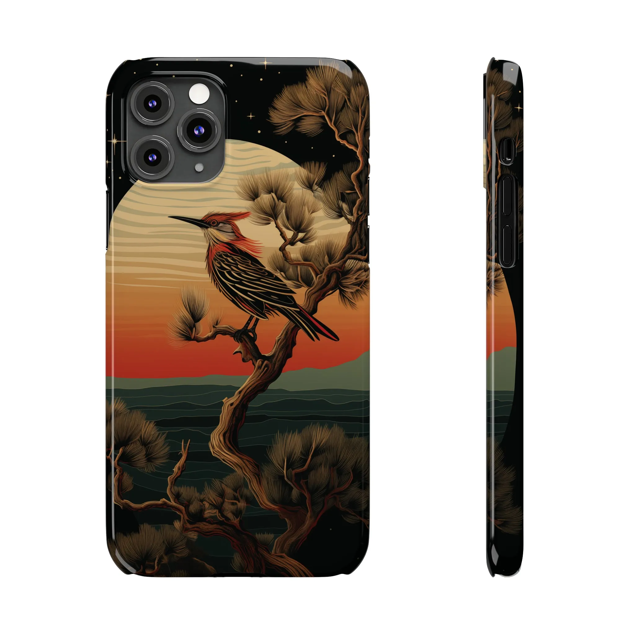 Nocturne Silhouettes : Hoopoe's Evening Council Snap-on Phone Case