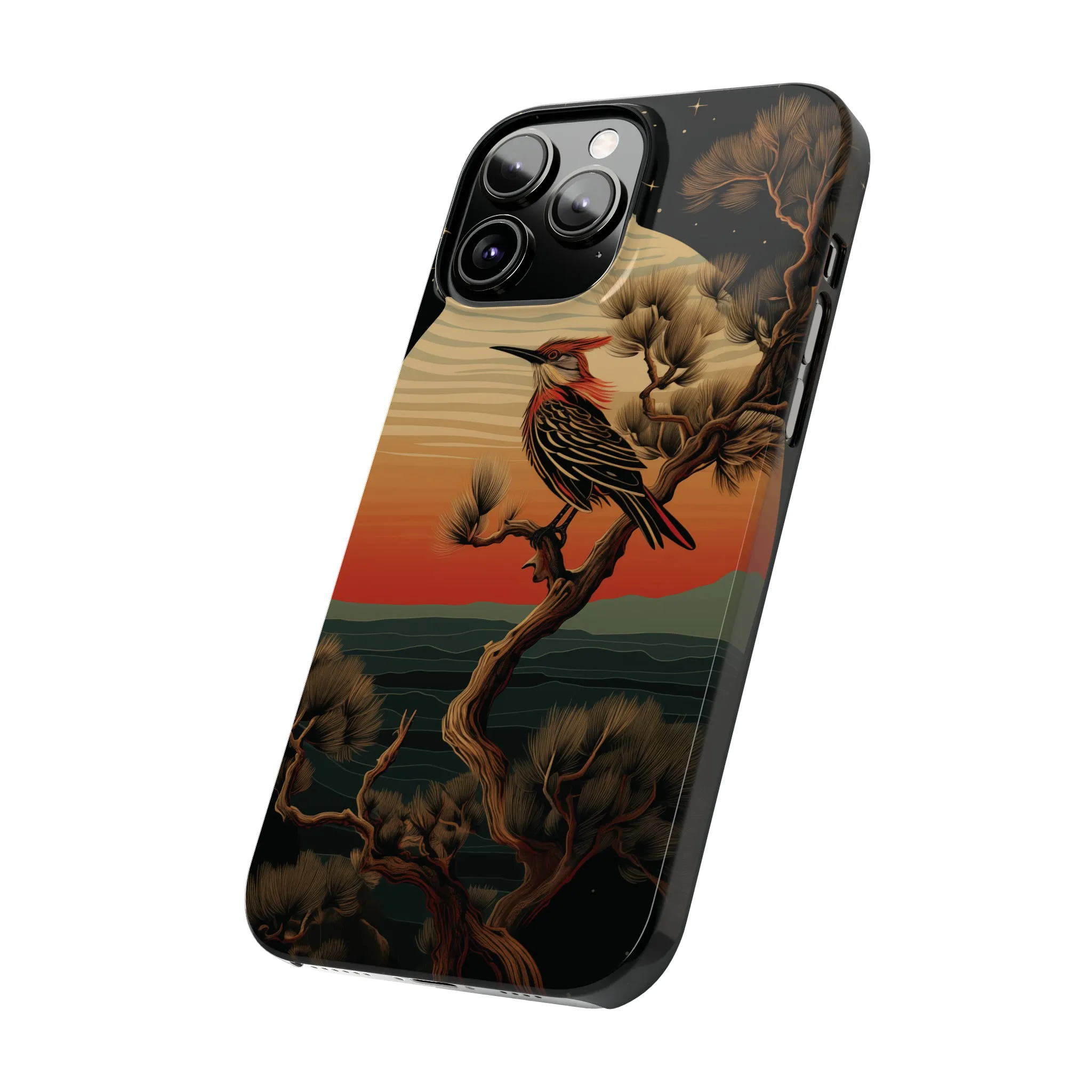 Nocturne Silhouettes : Hoopoe's Evening Council Snap-on Phone Case