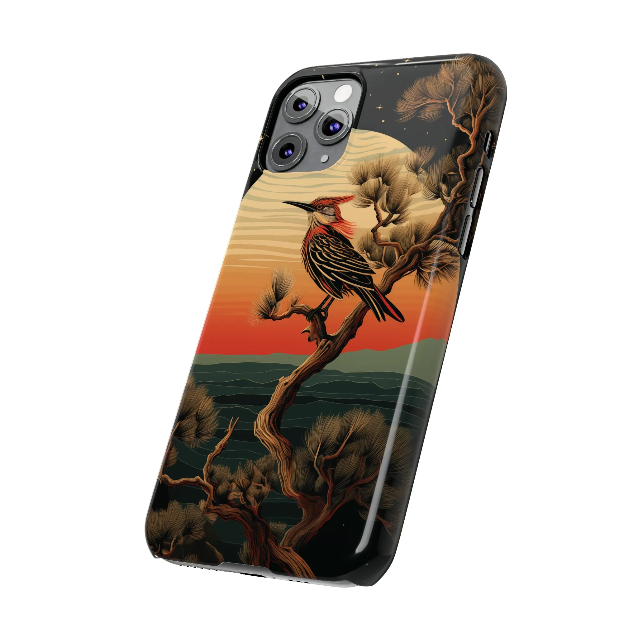 Nocturne Silhouettes : Hoopoe's Evening Council Snap-on Phone Case