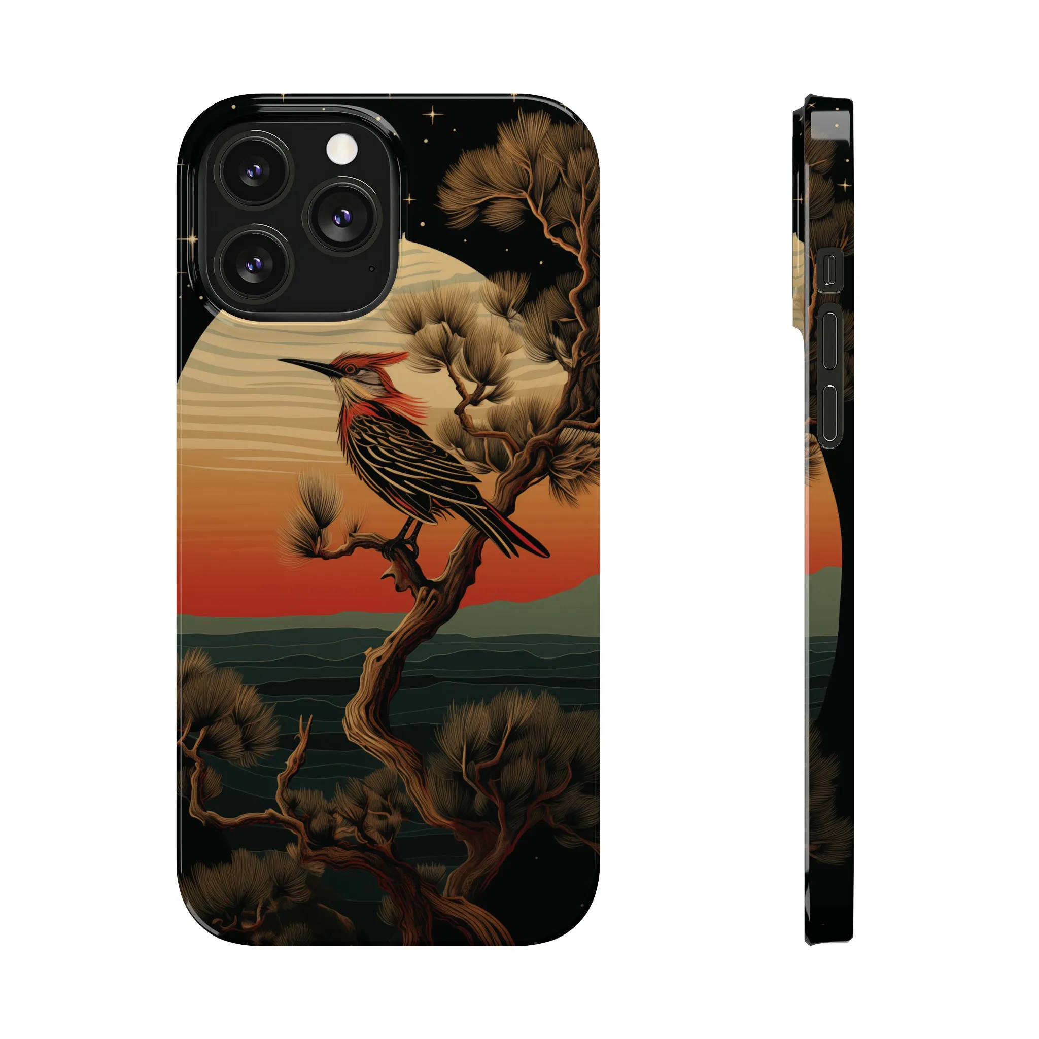 Nocturne Silhouettes : Hoopoe's Evening Council Snap-on Phone Case