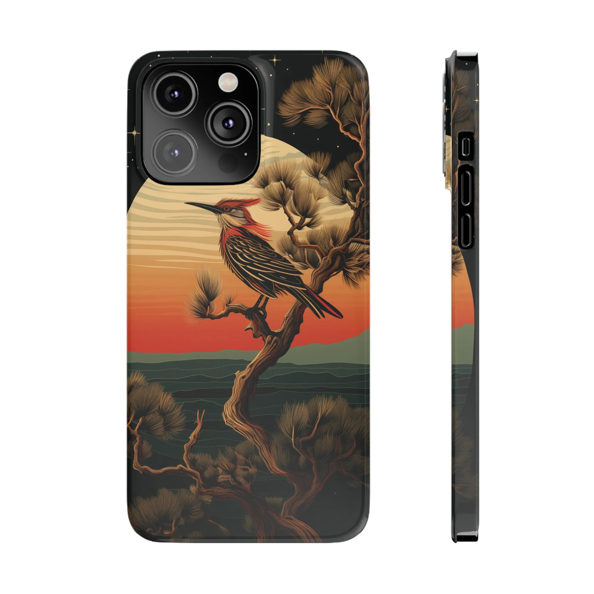 Nocturne Silhouettes : Hoopoe's Evening Council Snap-on Phone Case