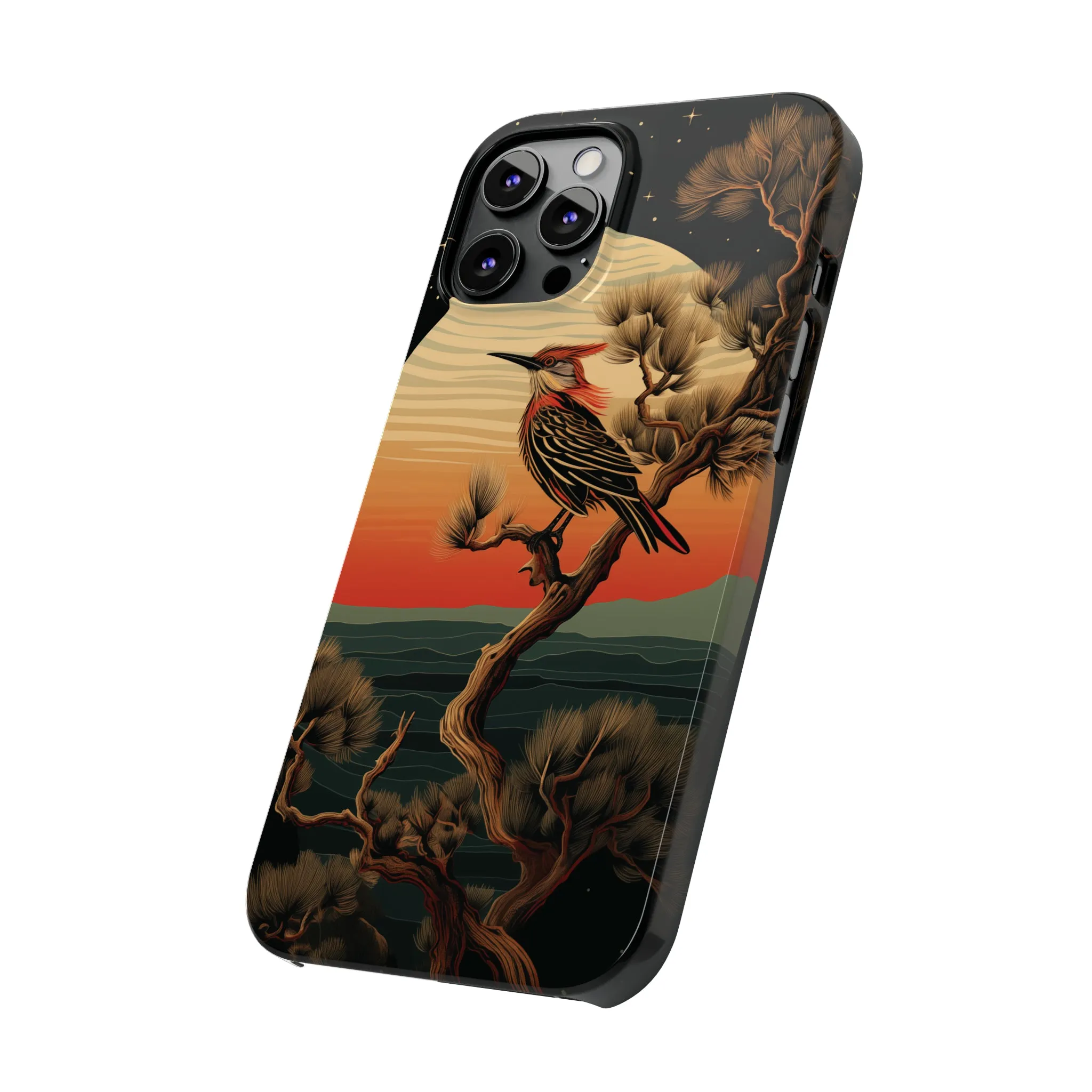 Nocturne Silhouettes : Hoopoe's Evening Council Snap-on Phone Case