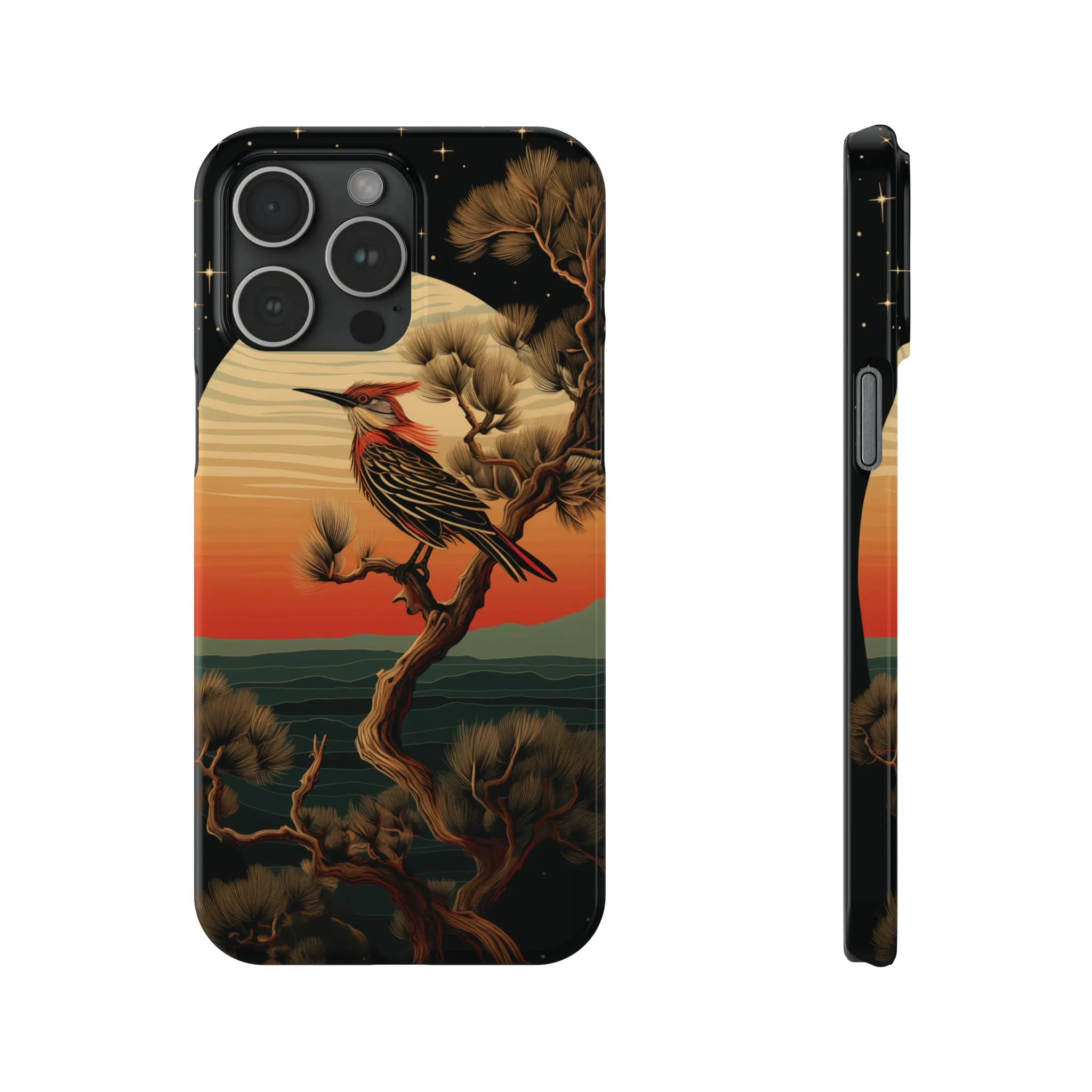 Nocturne Silhouettes : Hoopoe's Evening Council Snap-on Phone Case