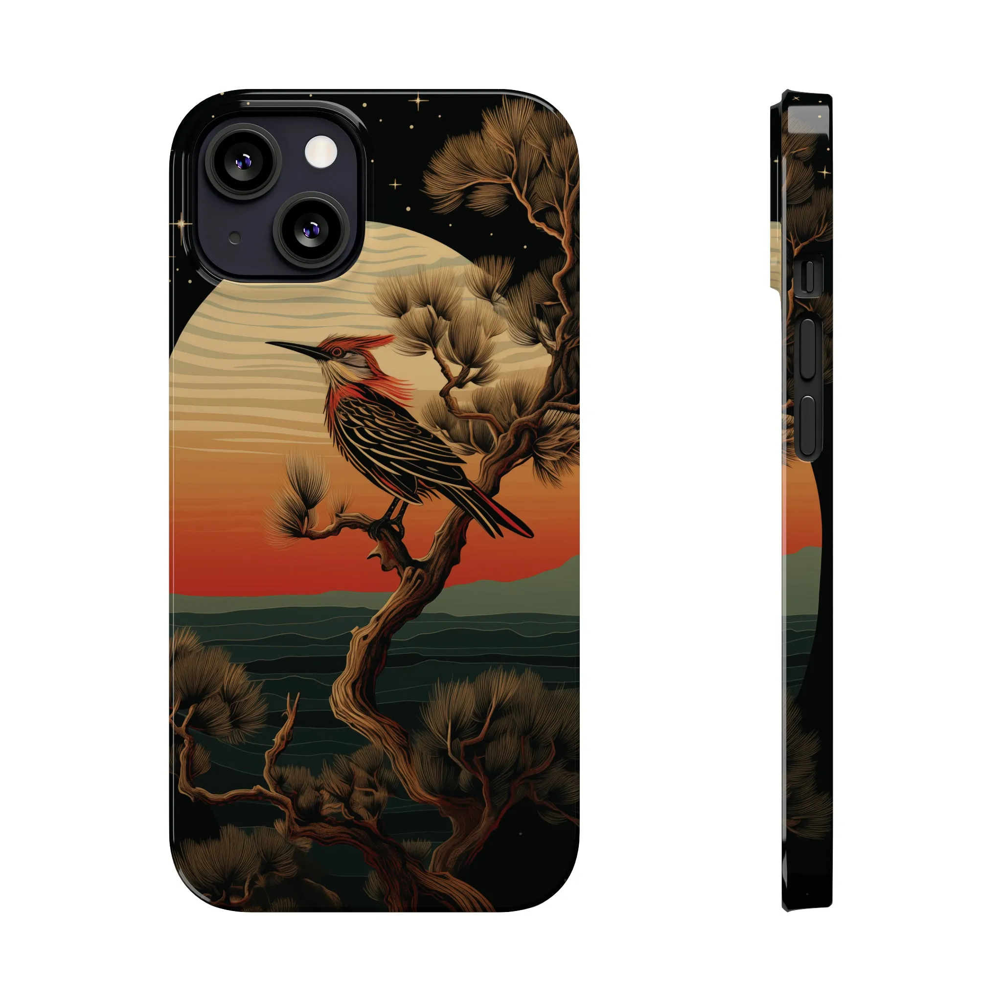 Nocturne Silhouettes : Hoopoe's Evening Council Snap-on Phone Case