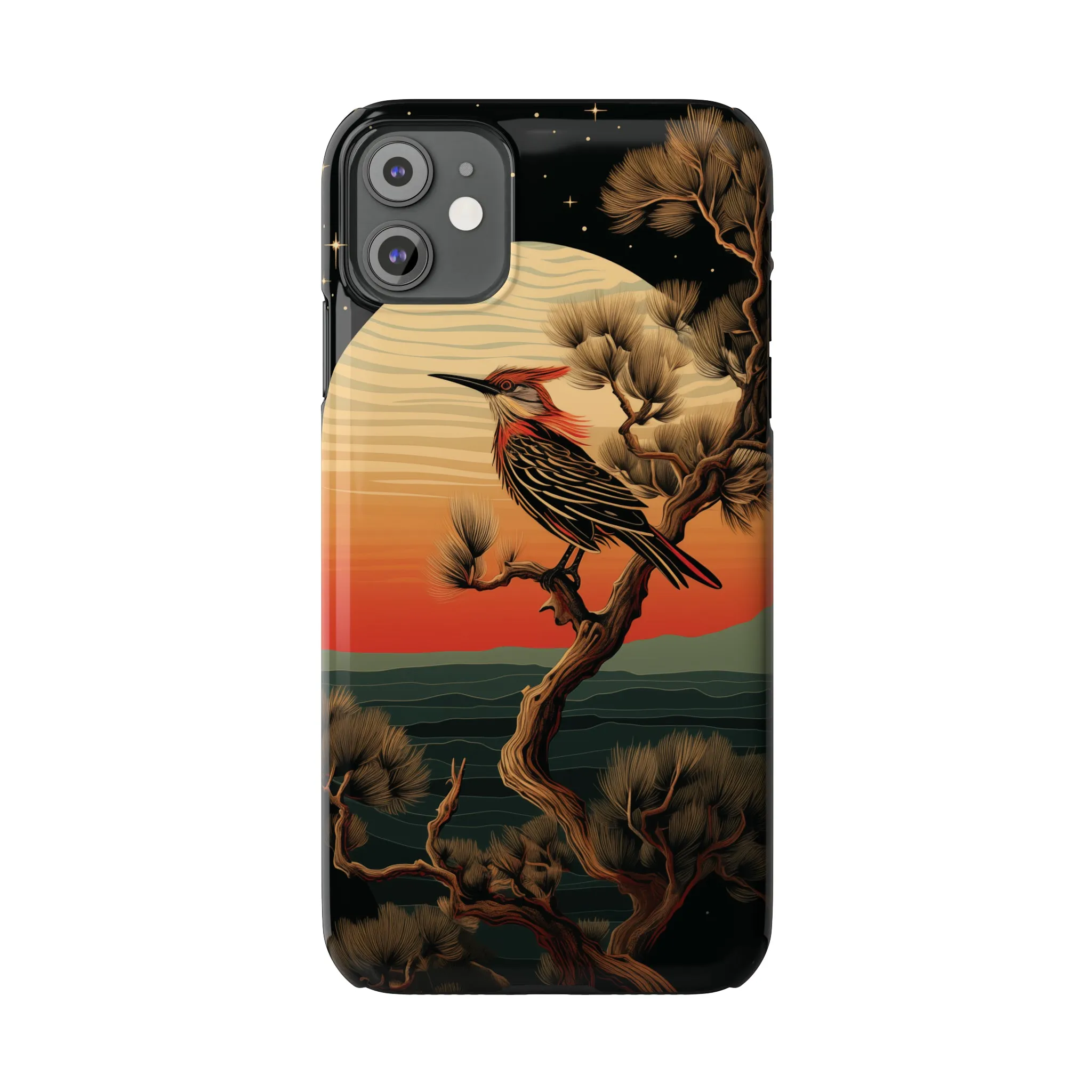 Nocturne Silhouettes : Hoopoe's Evening Council Snap-on Phone Case