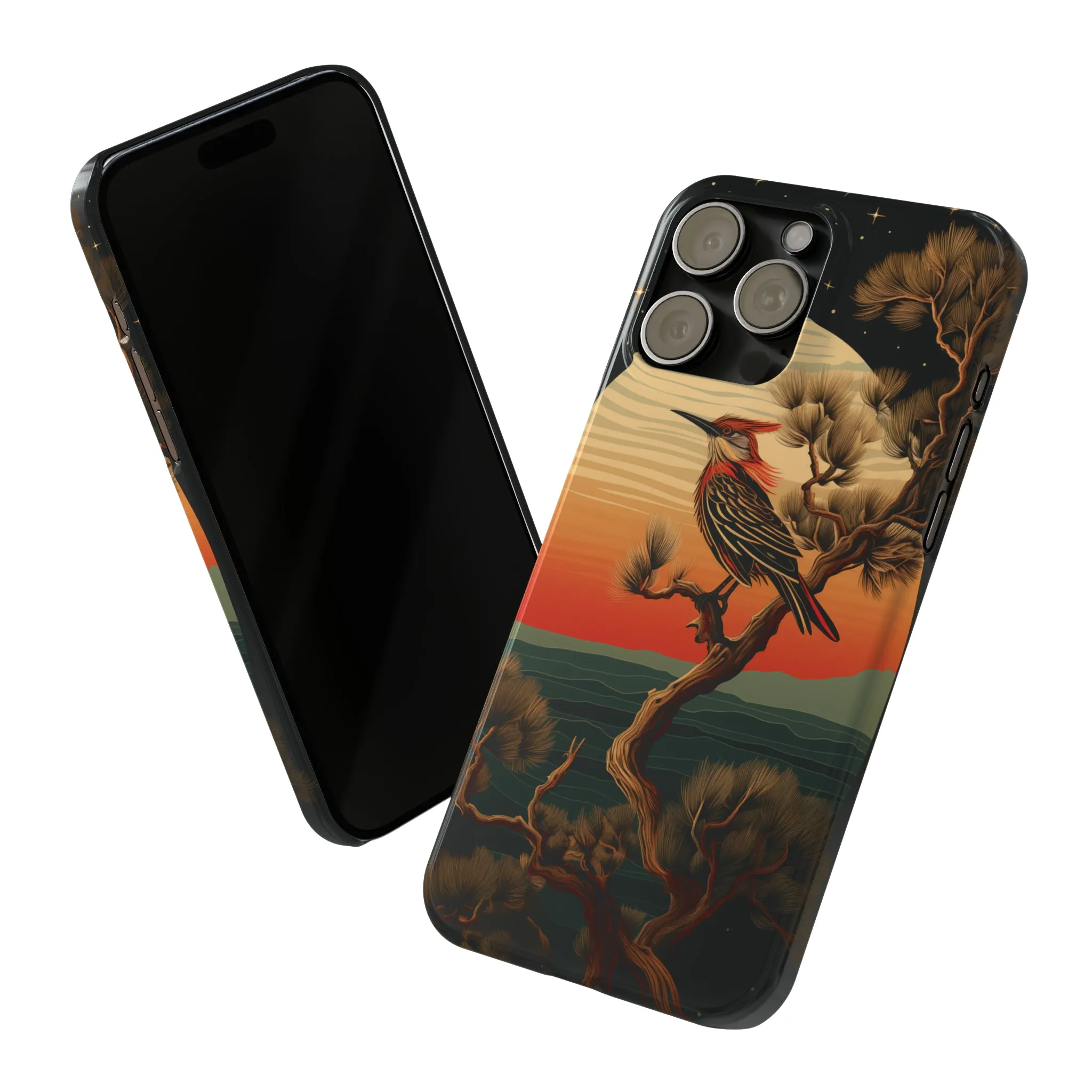 Nocturne Silhouettes : Hoopoe's Evening Council Snap-on Phone Case