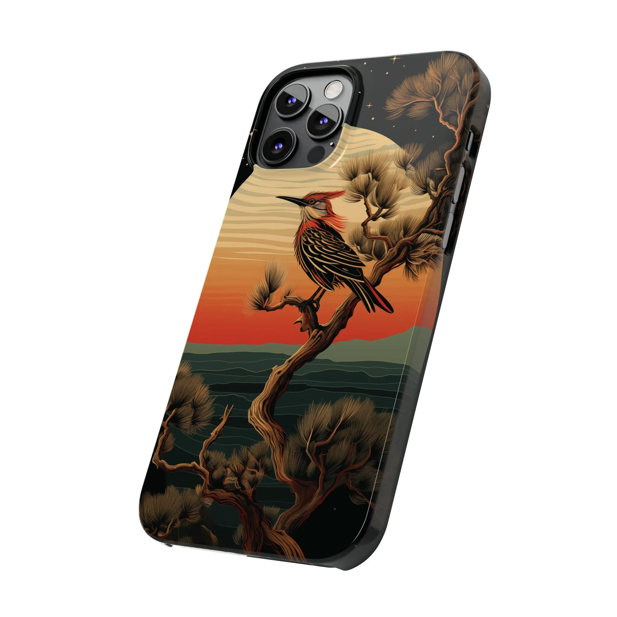 Nocturne Silhouettes : Hoopoe's Evening Council Snap-on Phone Case