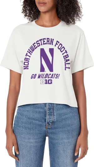 Northwestern Wildcats Big 10 Football Officially Licensed Women's Crop Top