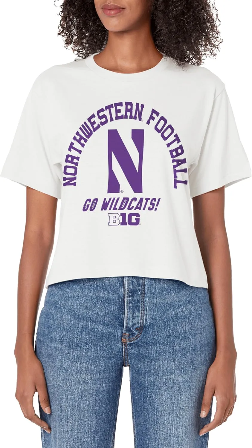 Northwestern Wildcats Big 10 Football Officially Licensed Women's Crop Top
