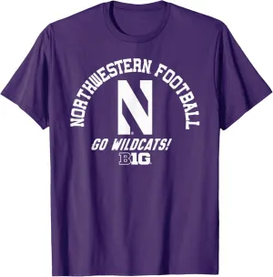 Northwestern Wildcats Big 10 Football Purple T-Shirt