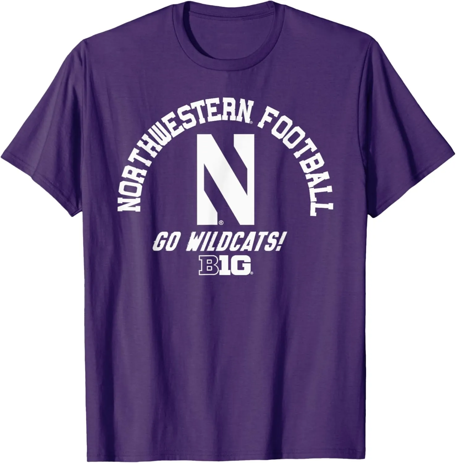 Northwestern Wildcats Big 10 Football Purple T-Shirt