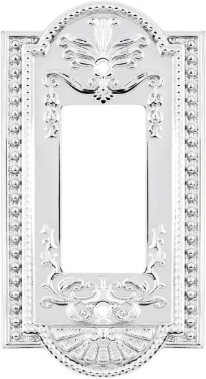 Nostalgic Warehouse 719857 Meadows Switch Plate with Single Rocker, Bright Chrome