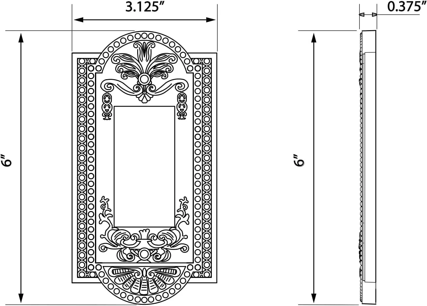Nostalgic Warehouse 719857 Meadows Switch Plate with Single Rocker, Bright Chrome