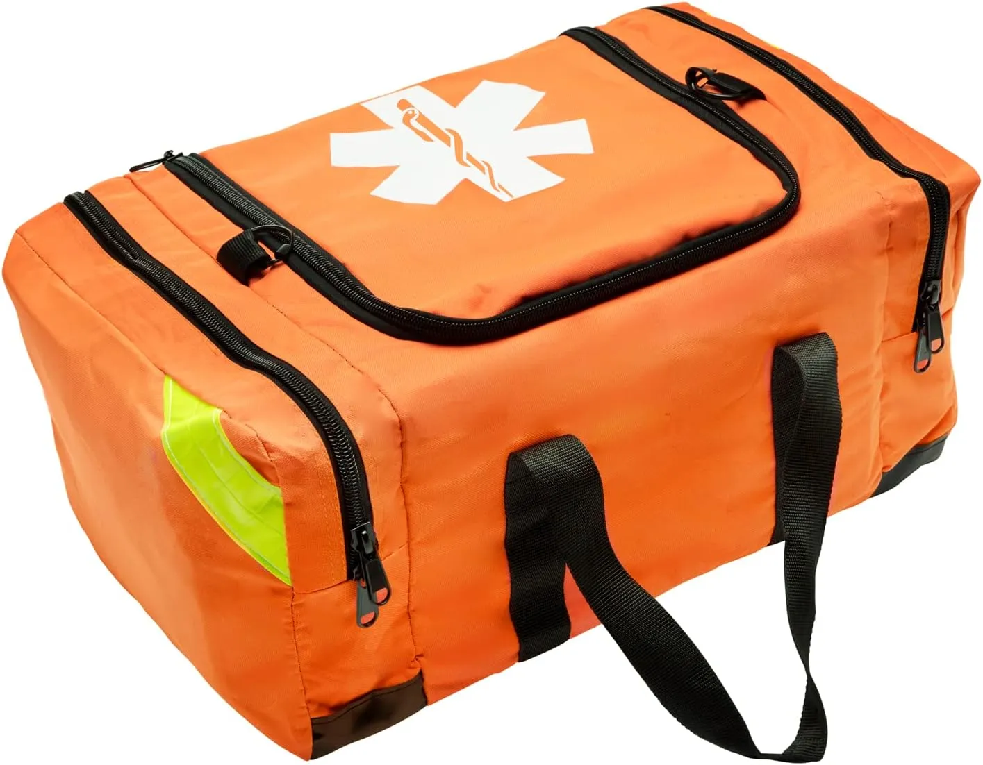 NOVAMEDIC Empty Orange Trauma First Aid Medical Bag, 21"x15"x5", Multi Compartment First Responder Carrier for EMT, Paramedics, Emergency and Medical Supplies Kit, Lightweight and Durable, Orange